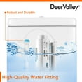 thumbnail image 3 of DeerValley DV-1F52812R Compact Liberty Dual Flush Elongated One-Piece Toilet, White (Seat Included), 3 of 16
