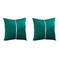 thumbnail image 4 of Baohd 2pack/lot Symmetrical Gold Thread Velvet Cushion Cover And Fashionable Sofa Home Decor Pillow Case Polyester green 5Set, 4 of 6