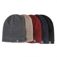 thumbnail image 1 of YAOBAMM Bonnet Homme Tricoté Bonnet d'Hiver Ample Résistant au Froid Couleur Unie Chaud Épais Peluche Douce Décorative, 1 of 6
