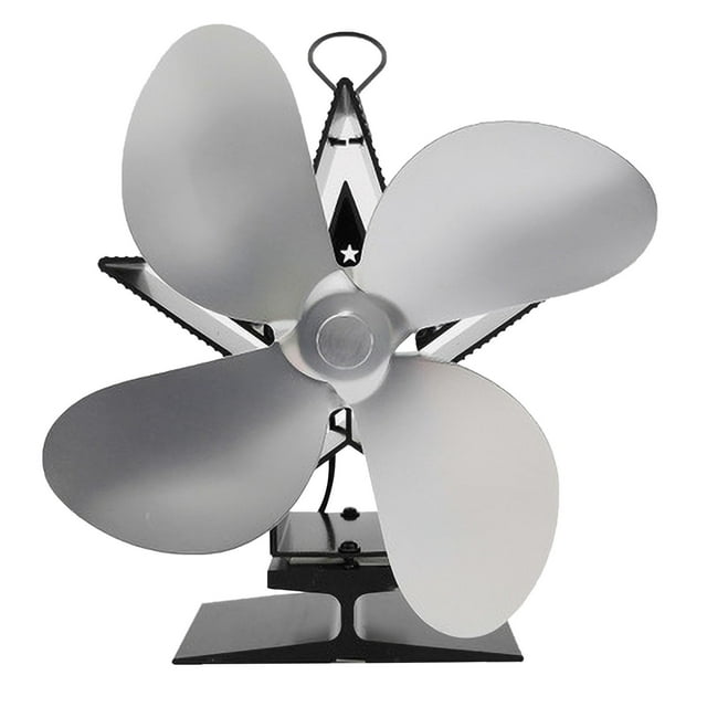 Dvkptbk 4-blade Fireplace Blower Star Energy-saving Thermodynamic Fan