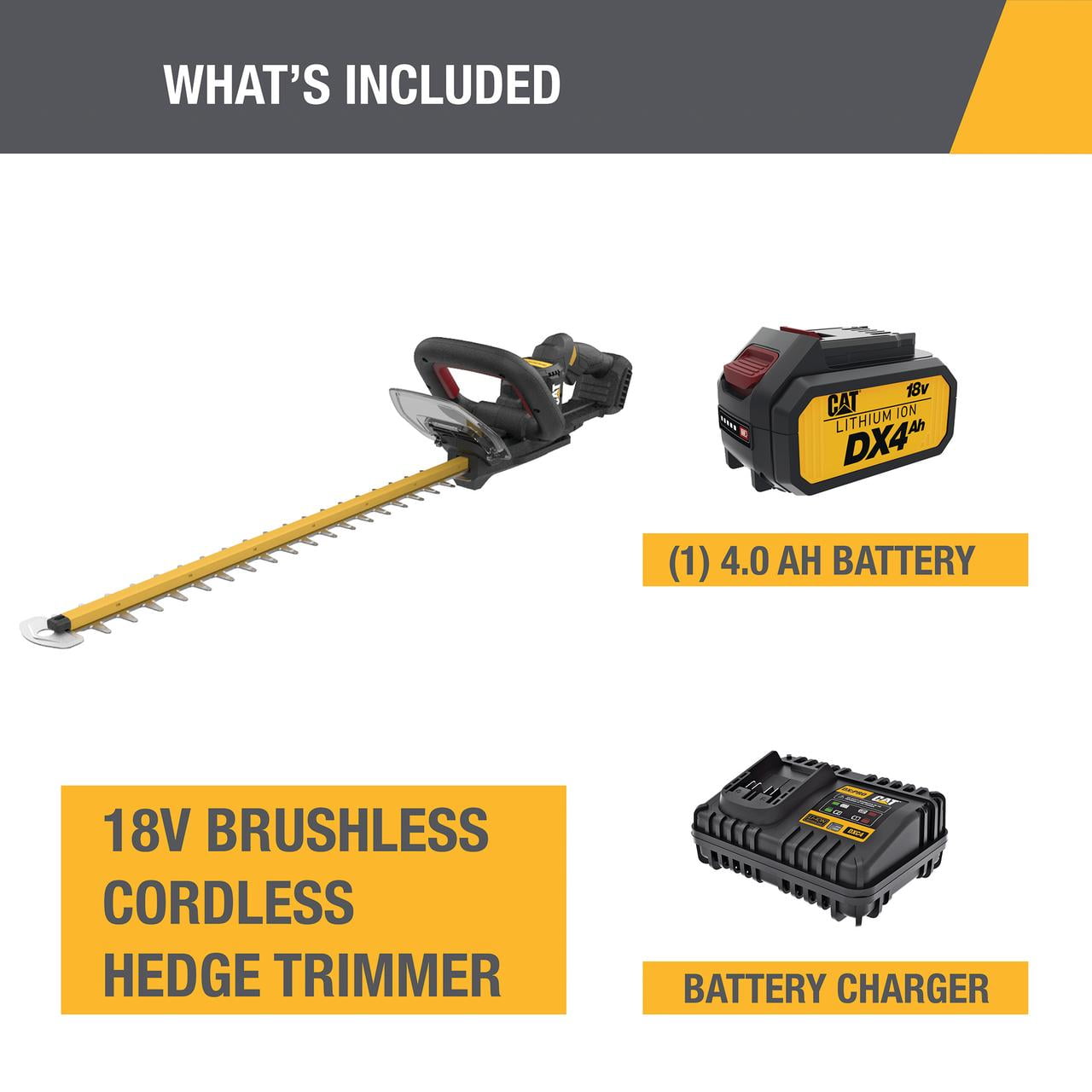 Caterpillar Cat® DG220 18V Brushless 24" Cordless Hedge Trimmer with Battery