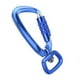 thumbnail image 3 of Mosquetón con cierre automático y base cuadrada con rotación de 360 grados, accesorio para correas de perro, hamacas y mochilas (azul), 3 of 14