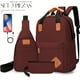 thumbnail image 2 of Mochila Shendy Vendy Backpack Impermeable Set De 3pzs Con Riñonera Y Puerto Usb, 2 of 6