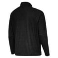thumbnail image 3 of Men's Antigua Heather Black Boston Bruins Certain Tri-Blend Quarter-Zip Top, 3 of 3