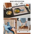 thumbnail image 5 of Large Induction Cooktop Protector Mat Happy Easter Stove Top Covers for Electric Stove, Vintage Blue Truck Bunny Duck Wooden Grain Decorative Stove Burner Cover Mats, Glass Top Stove Cover, 5 of 7