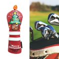 thumbnail image 4 of Cubierta universal para cabeza de golf DYNWAVEMX de material cuero PU rojo 25x10CM, 4 of 7