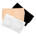 thumbnail image 4 of 3 uds sujetador bandeau sin tirantes bralettes sin costuras sujetador de tubo sujetador bandeau elástico, 4 of 7