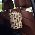 thumbnail image 5 of Honeii Rustic Plaid Forest Lodge Print Waterproof Car Trash Can,Waterproof Portable Collapsible Trash Can,Garbage Container fits Most Cars,SUVs,and Trucks, 5 of 7