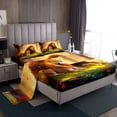 thumbnail image 1 of YST 3Pcs Lion Sheet Set Soft Microfiber Wild Lion Sheets Twin Size 3D Animal Bed Sheets Set With 1 Pillowcase, 1 of 5