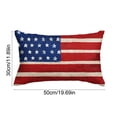 thumbnail image 3 of Antqov 4th of July Throw Pillow Covers 12x20" Patriotic Red White & Blue Stars Pillow Covers Independence Day Soft Cushion Case for Outdoor Home Sofa Couch Bedroom Living Room Decorations, 3 of 6