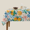 thumbnail image 5 of Zufioo Colorful Fruits Print Square Decorative Tablecloth, Wrinkle-resistant, Waterproof and Oil-resistant Tablecloth Coffee Table Cloth, Suitable for Restaurants-54"x54", 5 of 8