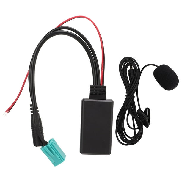 Bluetooth 5.0 Aux Input Audio Adapter Cable with Microphone for