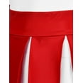 thumbnail image 5 of Alvivi Women Adults Cheerleader Uniform Cross Crop Top+Pleated Skirt, 5 of 7