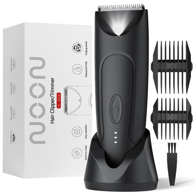 Recortadora de vello corporal CLEVEB Nuoonu para hombre y mujer a prueba de agua