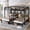 Black(Full over Twin & Twin), variant on Harper & Bright Designs Triple Bunk Bed with Storage Shelves, Twin over Twin &Twin Metal Bunk Bed Frame with Storage Stairs for 3, Black