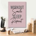thumbnail image 5 of Epic Graffiti 'Workout, Smile, Sleep, Repeat' by Lux + Me Designs, Giclee Canvas Wall Art, 18"x26", 5 of 6