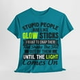 thumbnail image 5 of Stupid People Unisex Heavy Cotton Tee, 5 of 12
