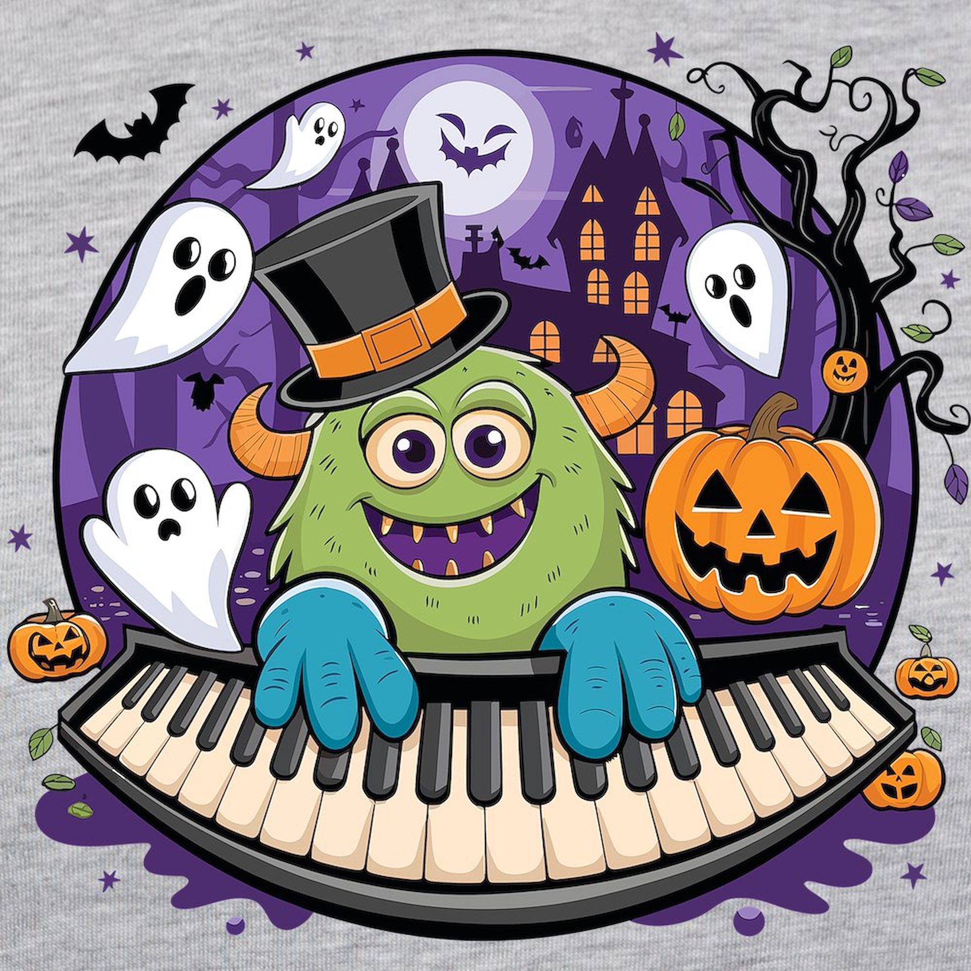 CafePress - Spooky & Fun Whimsical Halloween Cartoon Women's Baseball T Shirt - Womens Baseball Tee