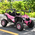 thumbnail image 3 of Costway 12V Electric Kids Ride-On Car 2-Seater SUV Off-Road UTV w/ Remote Pink, 3 of 10