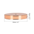 thumbnail image 3 of Uxcell 120mm 4.7inch Light Canopy Kit Wall Sconce Lamp Plate Fixture Rose Gold 3Pack, 3 of 5