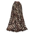 thumbnail image 2 of Women's Plus Leopard Print Maxi Skirts Y2k High Waisted Flare Long Skirts Trendy, 2 of 4