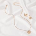 thumbnail image 5 of WILLBEST Aretes Mujer Pequeños Simplicity Conjunto De Collar Y Aretes Collar De Ópalo Temperamento De Moda Conjuntos De Aretes De Fritilaria Blanca Para Mujer, 5 of 5
