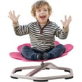 thumbnail image 3 of Robud Kids Sensory Swivel Chair, Autism Kids Swivel Chair with Non-Slip Design, Training Body Coordination, Flower Shape Wobble Chair, No Assembly (Pink), 3 of 8