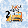thumbnail image 4 of Inktastic Two and Digging It Bulldozer 2nd Birthday Boys or Girls Toddler T-Shirt, 4 of 5