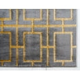 thumbnail image 6 of Marilyn Monroe Runner Geometric Modern Area Rug, Gray/Gold, 2" x 10", 6 of 8