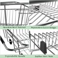 thumbnail image 3 of DPZM Expandable 304 Stainless Steel Dish Drying Rack,Dish Rack,L15.3~22.4''xW12.2''xH3.93'' Drying Rack Kitchen,Kitchen Sink Organizer,Over The Sink Dish Drying Rack with 1Pcs Chopstick Holder, 3 of 7