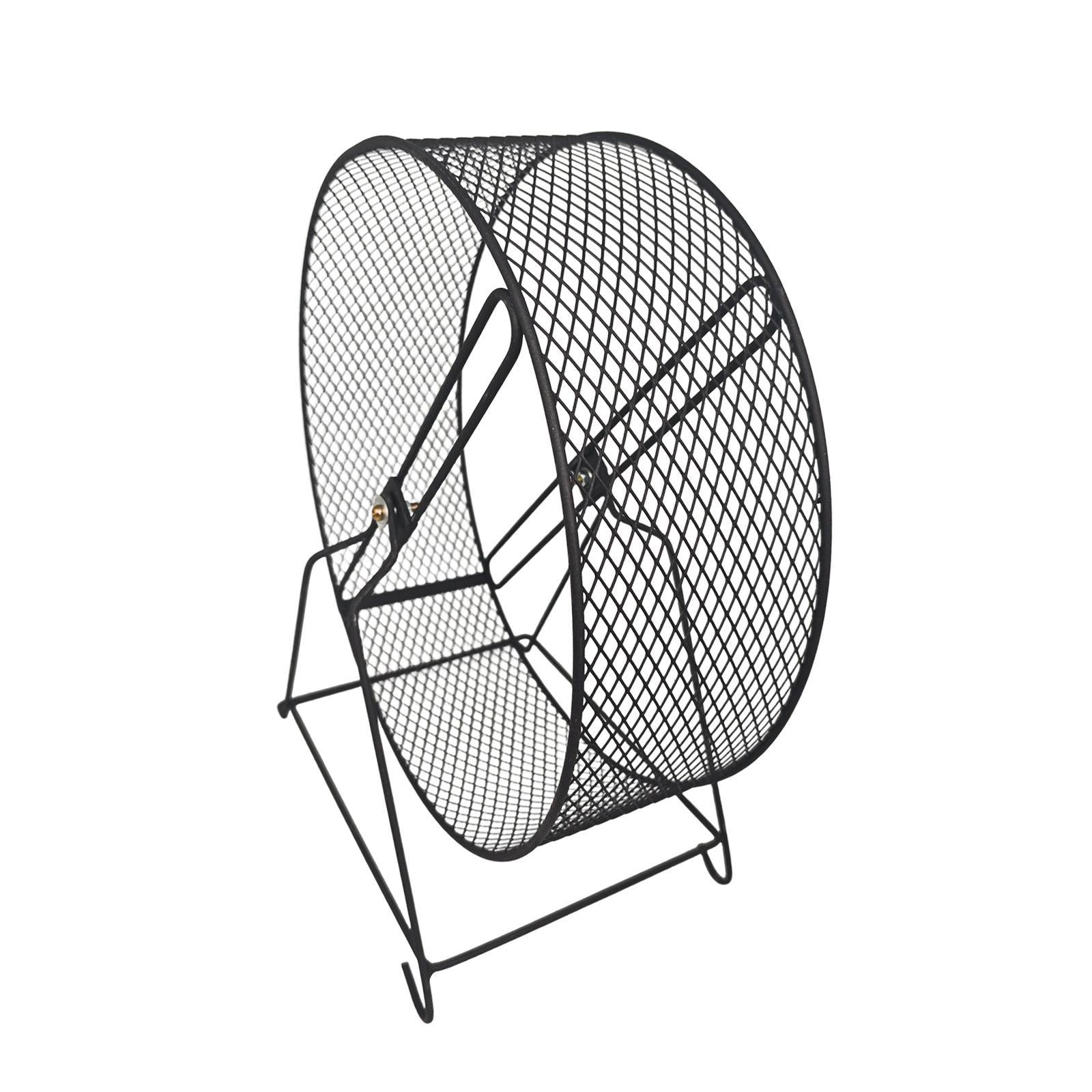Fzaqwen Iron Hamster Running Exercise Wheel Toy Guinea Pig Jogging Wheel for Maintaining 32x19x36.5cm