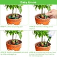 thumbnail image 3 of Paquete de 8 riego automático de plantas con pinchos, regaderas de cerámica, aspersor automático de plantas navideñas por goteo, sistema de riego, 3 of 5