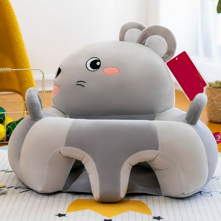

Shiusina Baby Sofa Support Chair Soft Plush Cartoon Animals Baby Sitting Chair Learning To Sit Seats Without Filled Cotton