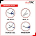 thumbnail image 2 of MediTac Autoclavable Paramedic Utility Bandage Shears 7.25" - Blue - 01 per Pack, 2 of 4