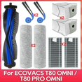 thumbnail image 1 of Piezas para Aspiradoras para T80 PRO OMNI / T80 OMNI, Rodillo Principal, Paño de Fregado, Cepillo Lateral, Bolsa para Polvo, Filtro HEPA, Accesorios., 1 of 5