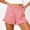 Red, variant on Women's Gingham Ruffle Boxer Shorts Casual Summer Lounge Sleep Pajama Shorts with Pockets Red