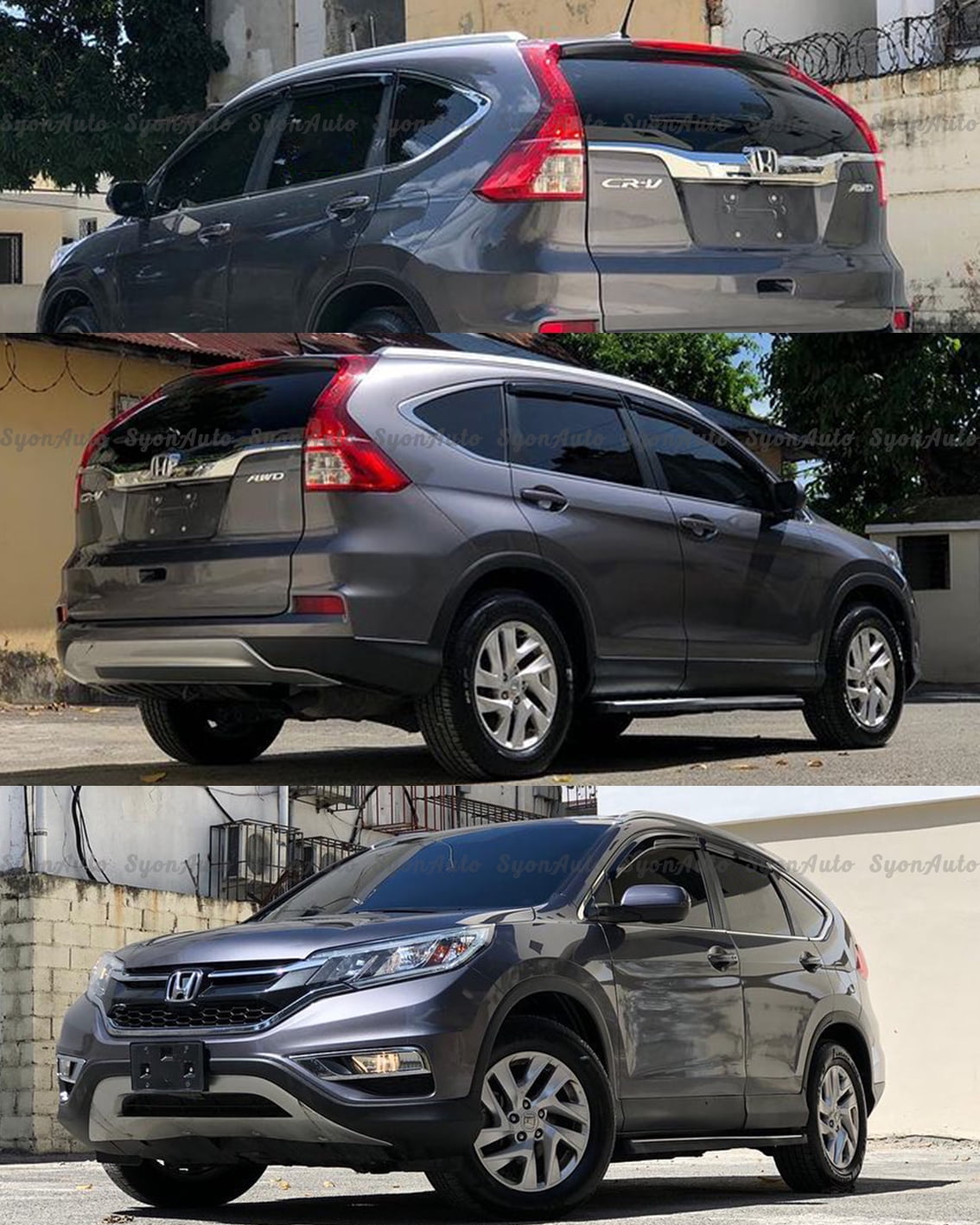Fits 2012-2016 Honda CRV CR-V JDM Mugen Style Window Visor Rain Guard Deflector