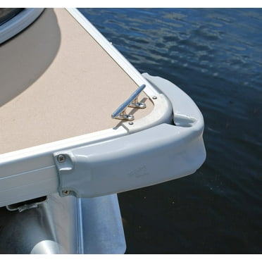 Taylor Made 31038 Boat Fender Corner Guard Silver PVC With Stainless Fasteners