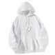 thumbnail image 4 of Sudadera con capucha y cordón estampada de poliéster de moda blanca para adultos M, 4 of 9