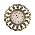 thumbnail image 1 of Jingsheng Retro Wall Clock Silent Stylish Decorative for Decor Dining Room Restaurant Gold, 1 of 8