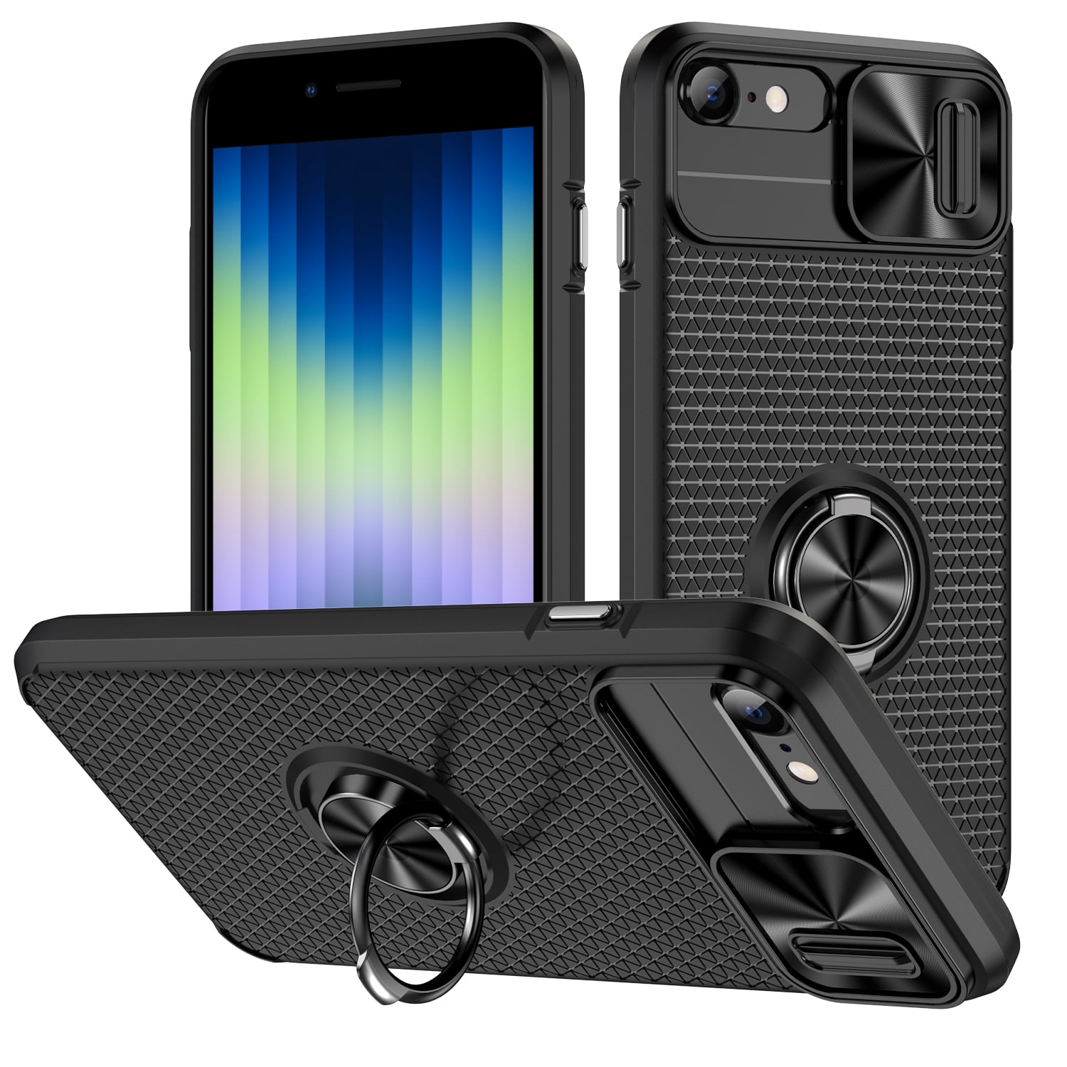 Feishell for iPhone 7/8/SE 2020/SE 2022 Armor Case with Camera Lens