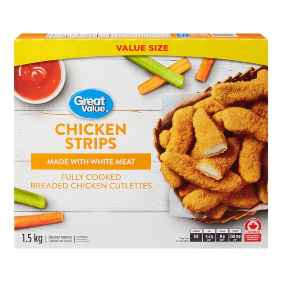 Great Value Lanières de Poulet 1.5 kg