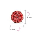 thumbnail image 4 of Bling Jewelry Womens Elegant  Pave Crystals Drop Ball Earrings 8MM, 4 of 5