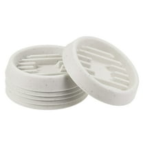 Uxcell 3.5" Plastic Round Waved Base Plant Pot Saucer Drip Tray, Gray 6 Pack