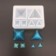 thumbnail image 2 of HOMYL 4xPyramid Shape Pendants Charms Mould Resin Casting for Jewelry Making 4 Pcs, 2 of 8
