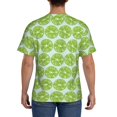 thumbnail image 2 of Rocae Green Lemon Slices for Men's Moisture-Wicking Crew Tee - T-Shirt for Sports, Outdoor Activities, and Casual WearMedium, 2 of 9