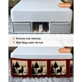 thumbnail image 7 of Christmas Animal Bed Skirt Moose Xmas Tree Bed Skirts California King Size 18 Inch Drop, Wrap Around Dust Ruffle&nbsp;Bedskirt with Adjustable Elastic Belt for Queen Size Beds, 7 of 7