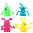 thumbnail image 2 of 20 Pcs Finger Puppets Toys,Funny Colorful Monster Stretchy Finger Puppets,Soft Rubber Finger Doll Toys for Kids Party Favors, Halloween Goodie Bag Fillers, Storytelling Props for Children, 2 of 9