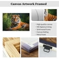 thumbnail image 6 of ZHONGYUTONG Tiger Canvas Wall Art Wildlife Pictures Wall Decor Wild Animal Tiger Painting Print Modern Men's Bedroom Living Room Artwork Frame (24.00" x 36.00"), 6 of 6