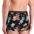 thumbnail image 3 of Goofa Hibiscus Rose Printed Men's Boxer Briefs Underwear, Moisture-Wicking Underwear, Trunk,Soft and Breathable Cotton Underwear-Medium, 3 of 9
